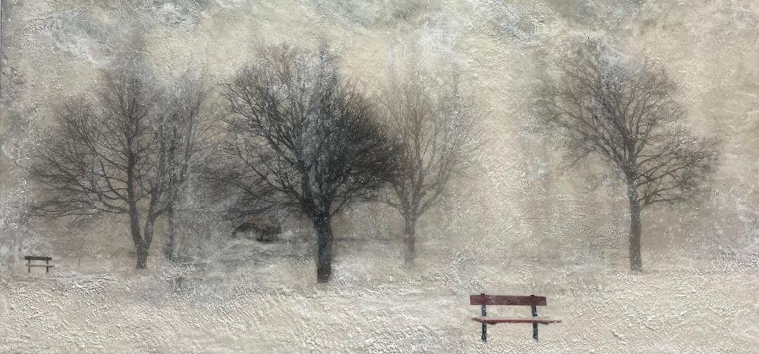Winter Squalls in the Park, 24x48 image 0