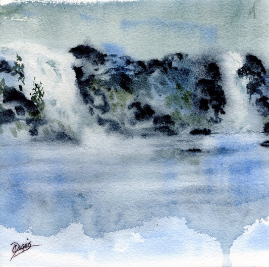 Frosty Waterfalls 10"x10" image 0