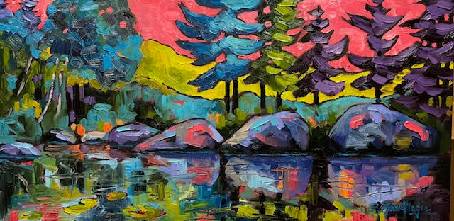 Between the Rocks II, Series 3, 15x30" image 0
