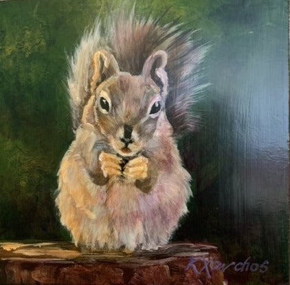 Excuse Me The Birds Were Inquiring When You Would Be Refilling The Feeder, 6x6" image 0