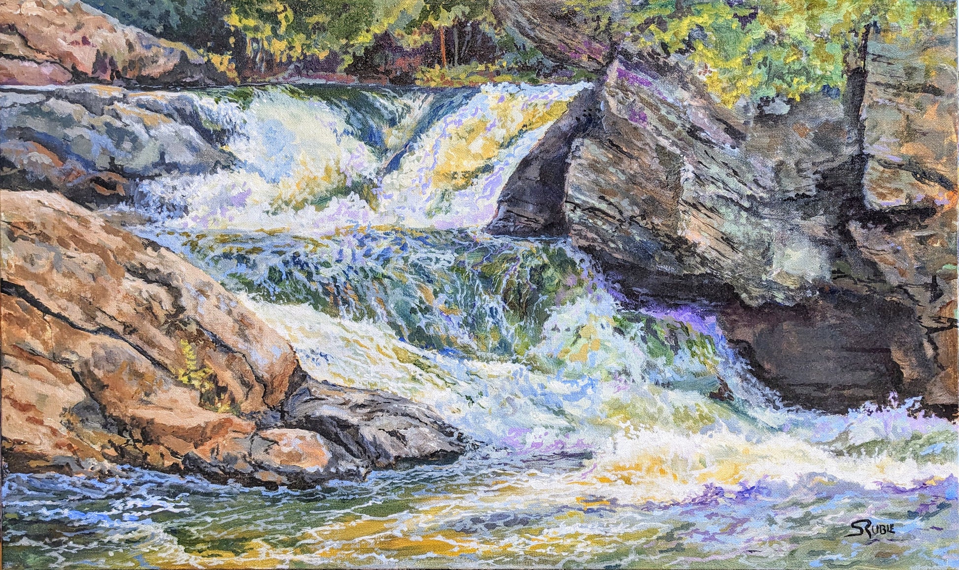 Oxtongue Rapids First Falls 18H x 30W image 0
