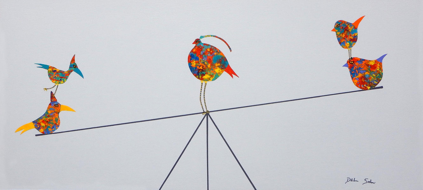 FUNKY BIRDS CXXI: TEETER TOTTER FUN 10Hx22W image 0