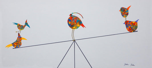 FUNKY BIRDS CXXI: TEETER TOTTER FUN 10Hx22W image 0