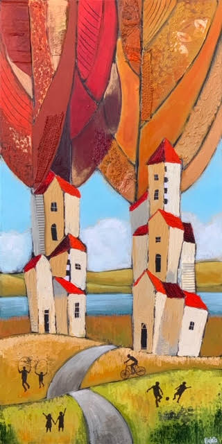 Joyous Fall- 12x24” image 0