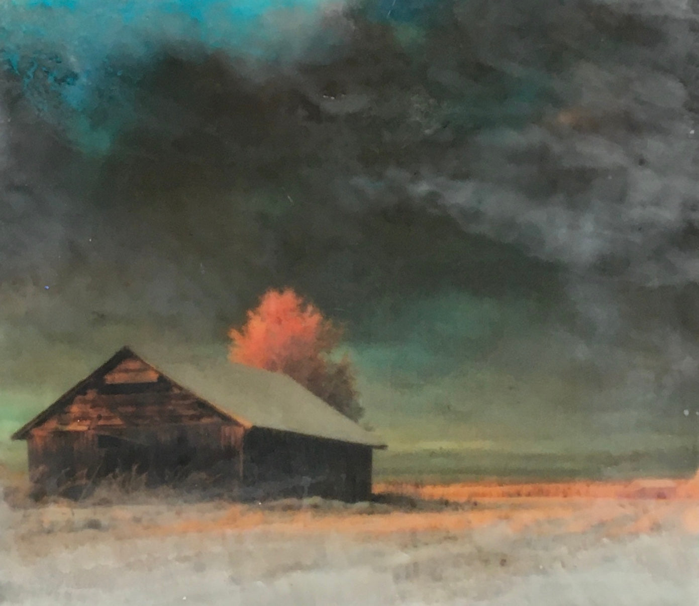 Winter in the Country 6  8x8" unframed image 0