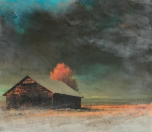 Winter in the Country 6  8x8" unframed image 0