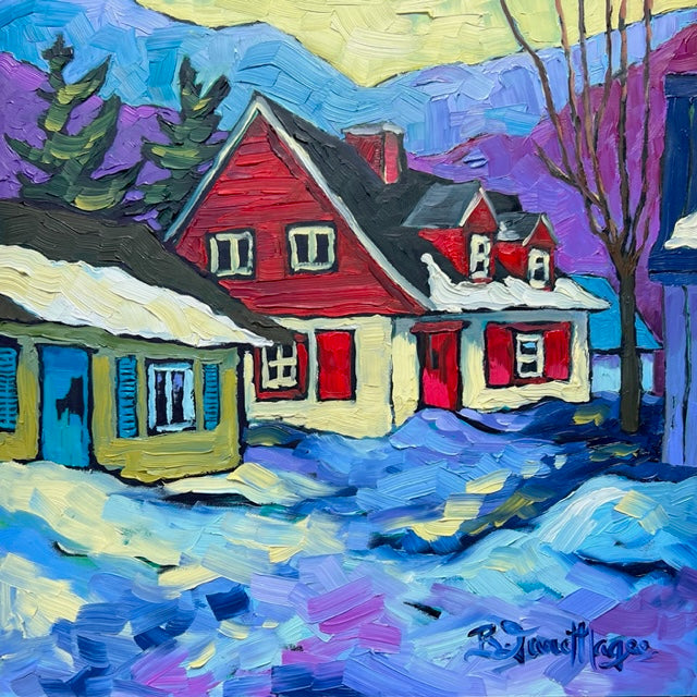 Les Toits des Laurentides #16, 12x12" image 0