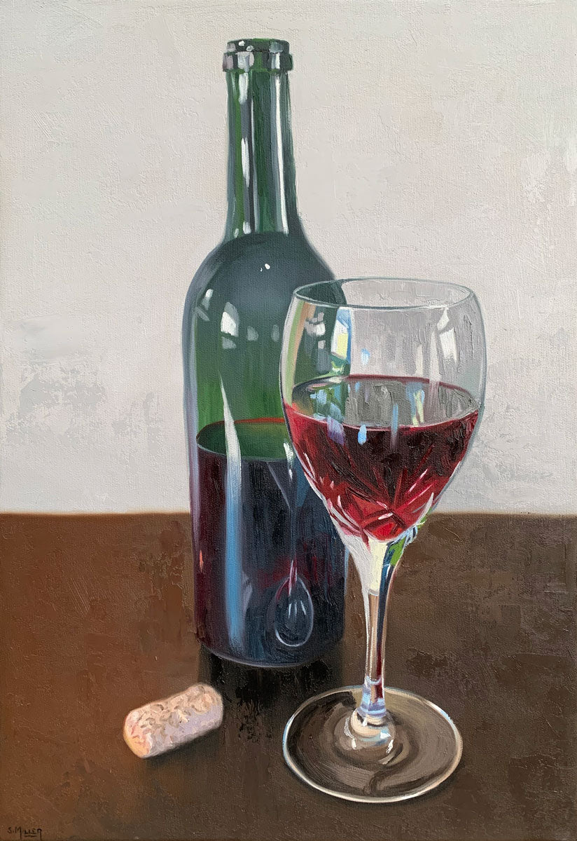 Glass of Red 12x18" image 0
