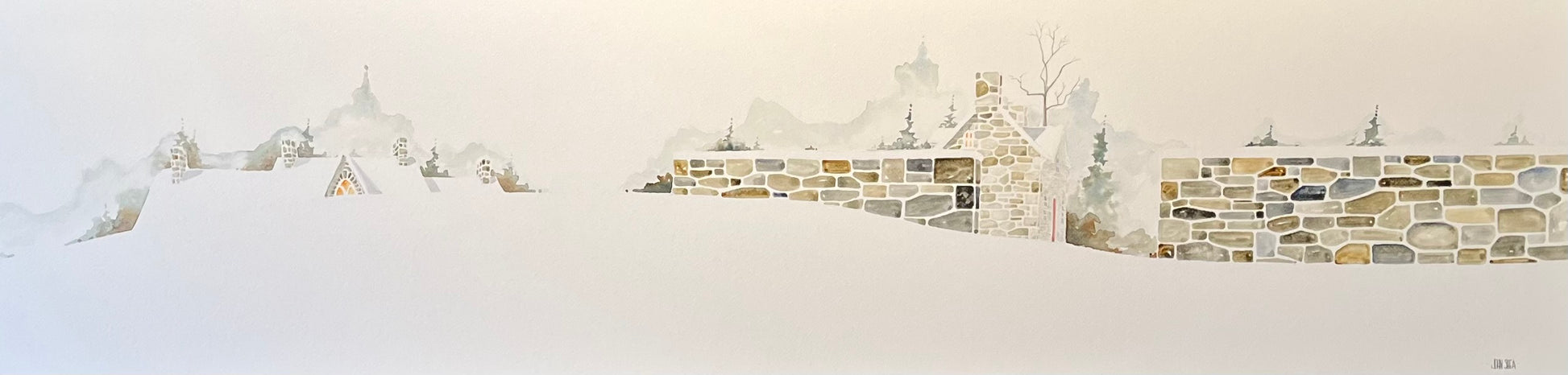 Beyond the Wall 48"x12" image 0