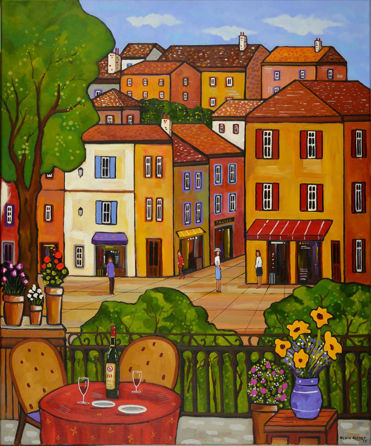 Balcon à Tavola, 36Hx30W" image 0