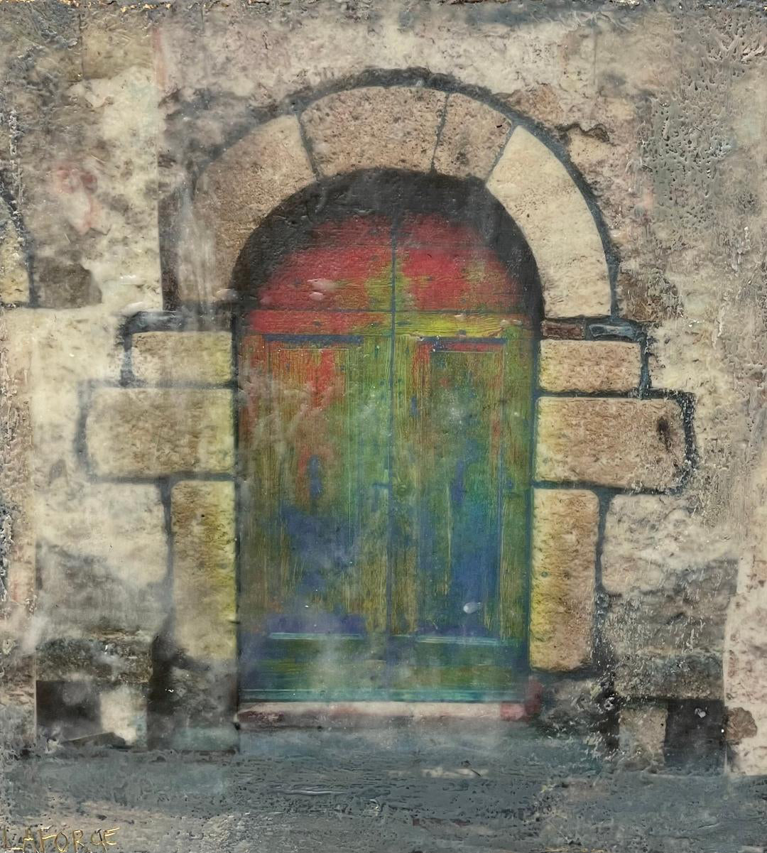 Old World Door 12x12" image 0