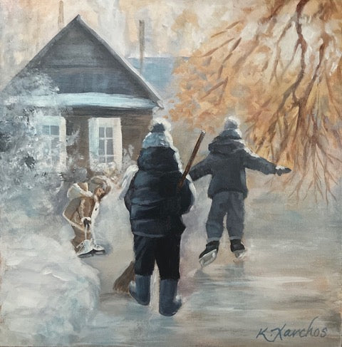 The Skating Pond 12x12 image 0