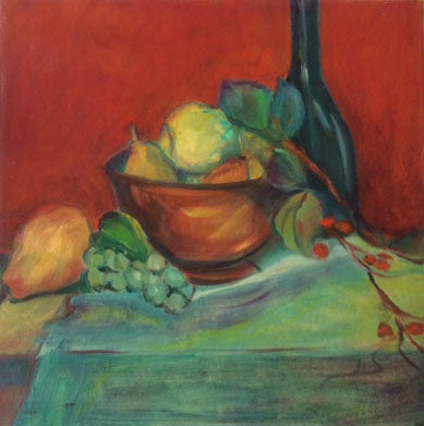 Still Life with Pears, 14x14” image 0