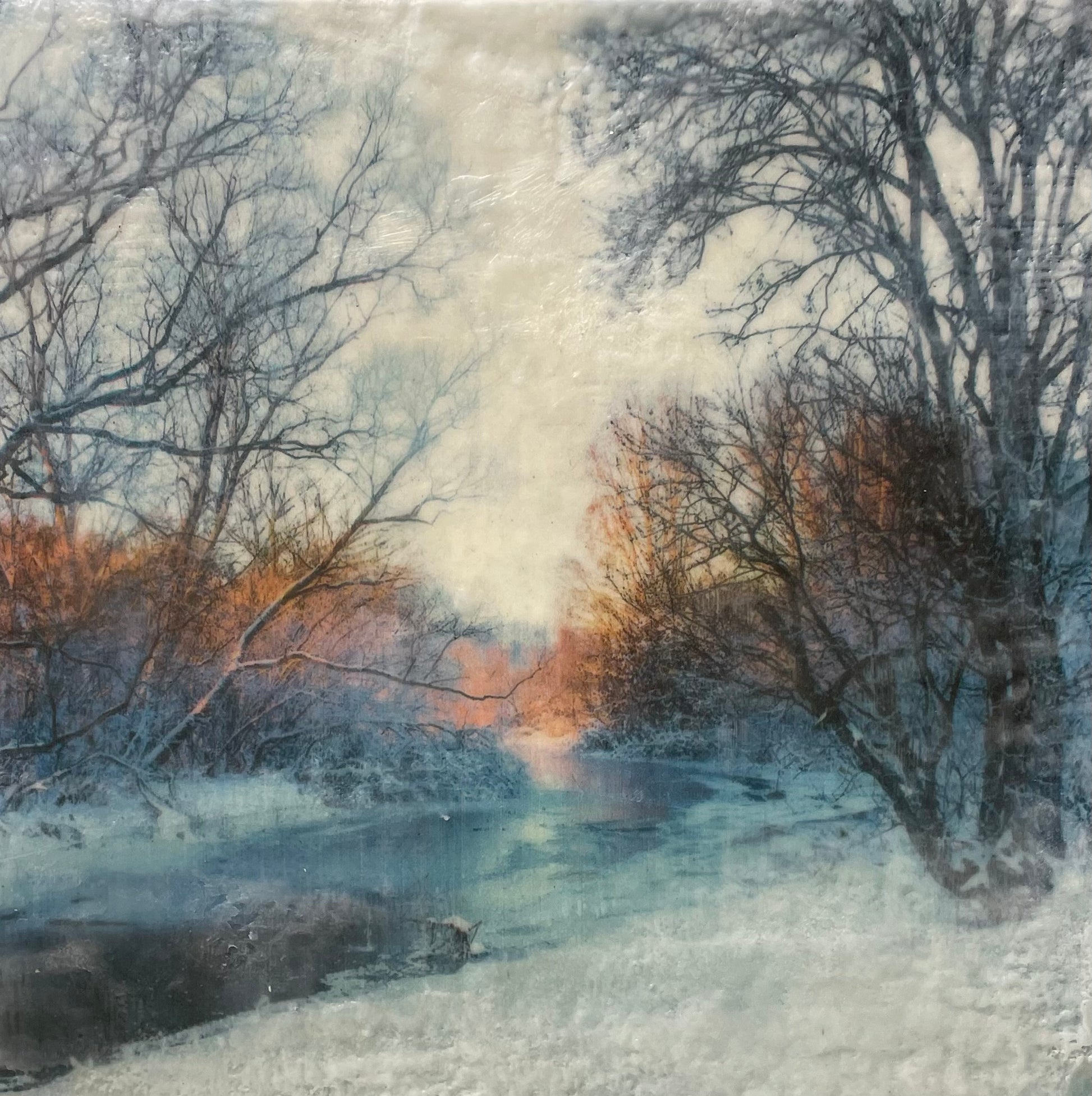 Ice Breaking Up 12x12" image 0