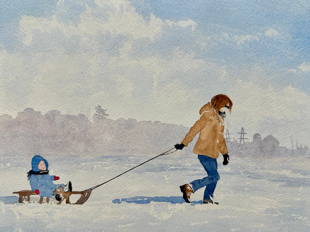 Walking Through the Fields 8 x 10 image 0