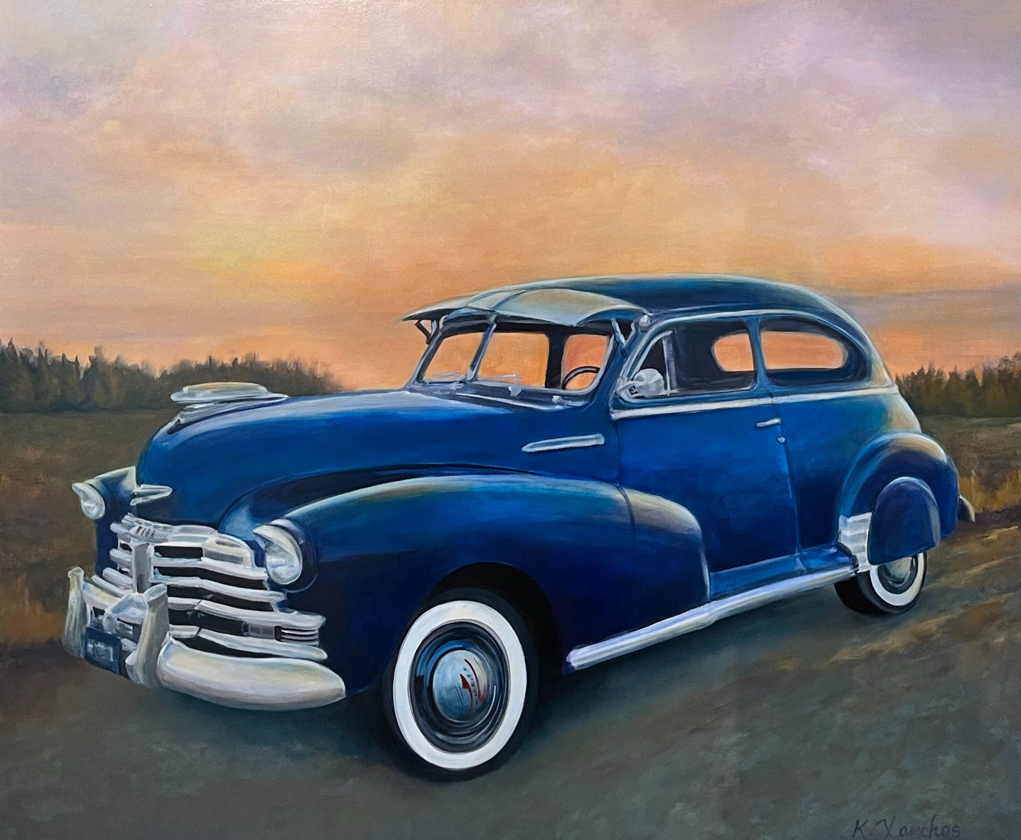 1940s Chevy Fleetline, 30H x 36W image 0