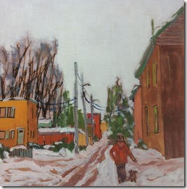 Winter Day - Hintonburg, 12x12” image 0