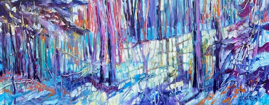“Silver Threads” Series 3  24H x 60W image 0