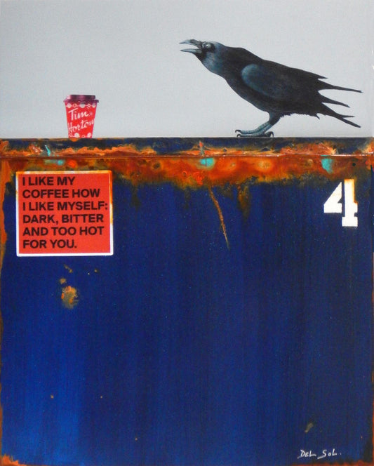 Dumpster Diving CV: Coffee Addict, 20x16" image 0