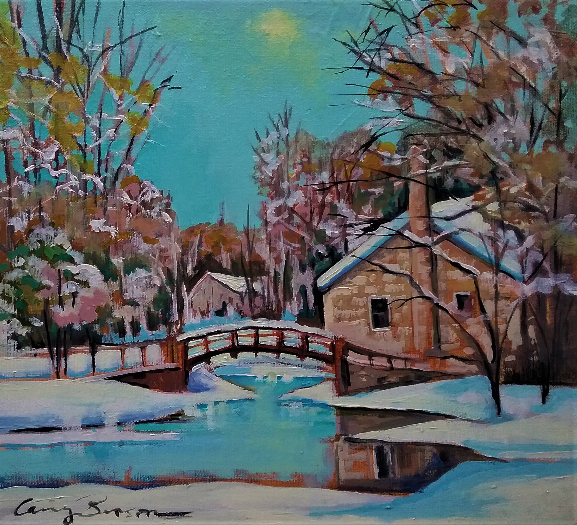 Winter Wonderland, Stewart Park, 12x10.5” image 0