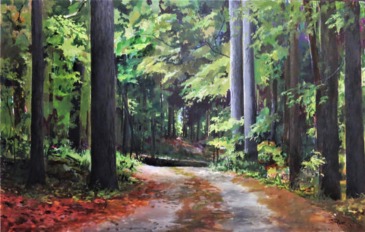 Drive Through the Grove 18x32" image 0