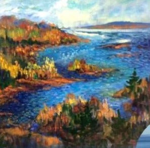 View from Tadoussac, 18x18” image 0