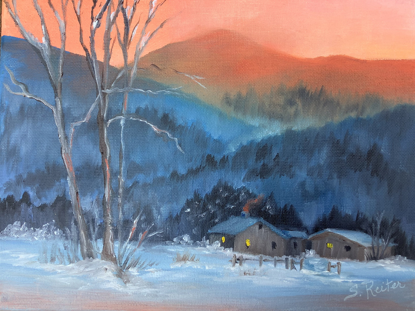 Blue Mountains, 10x8" image 0