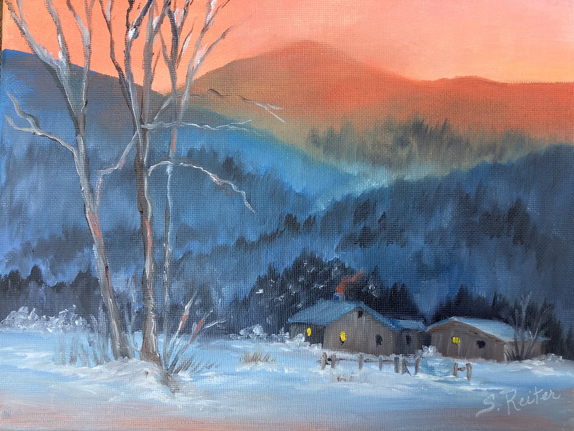 Blue Mountains, 10x8" image 0
