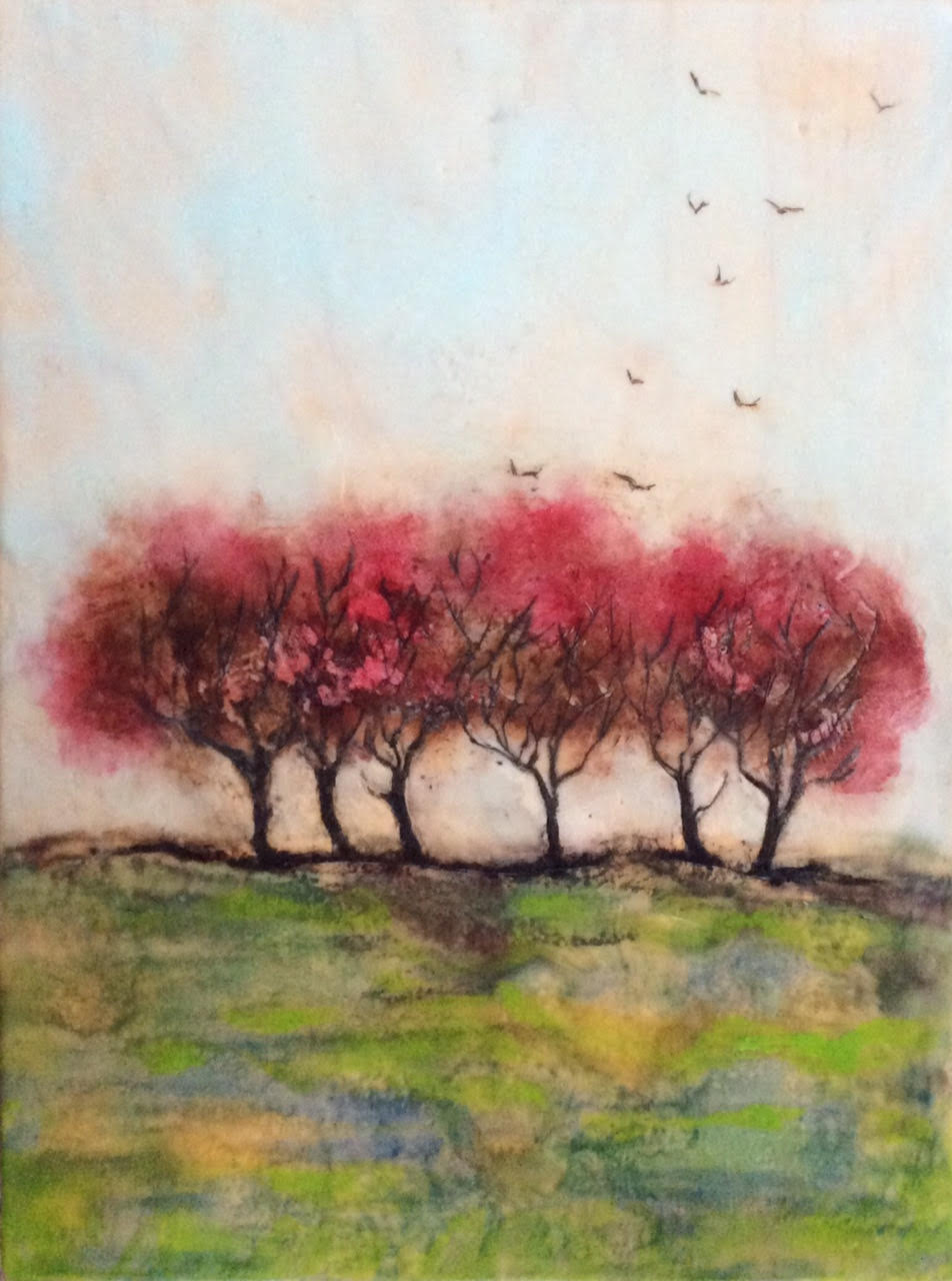 Six Red Trees image 0