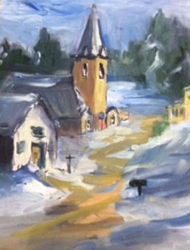 Winter Day-Mountain Grove, 8x10” image 0