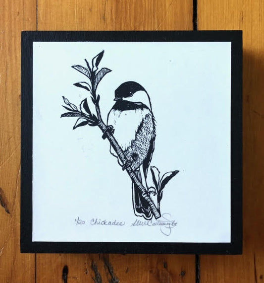 Chickadee, Edition 1/20 - 6x6" image 0