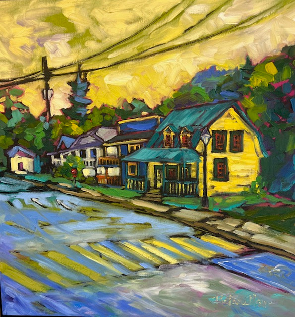 “Memories of St. Sauveur” #3 24H x 24W image 0