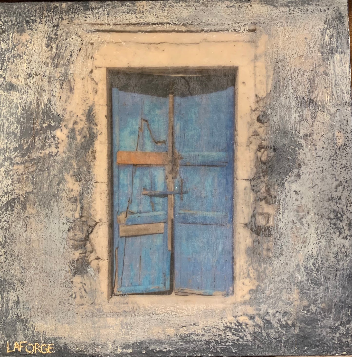 Ola Santorini - 12"x12" image 0