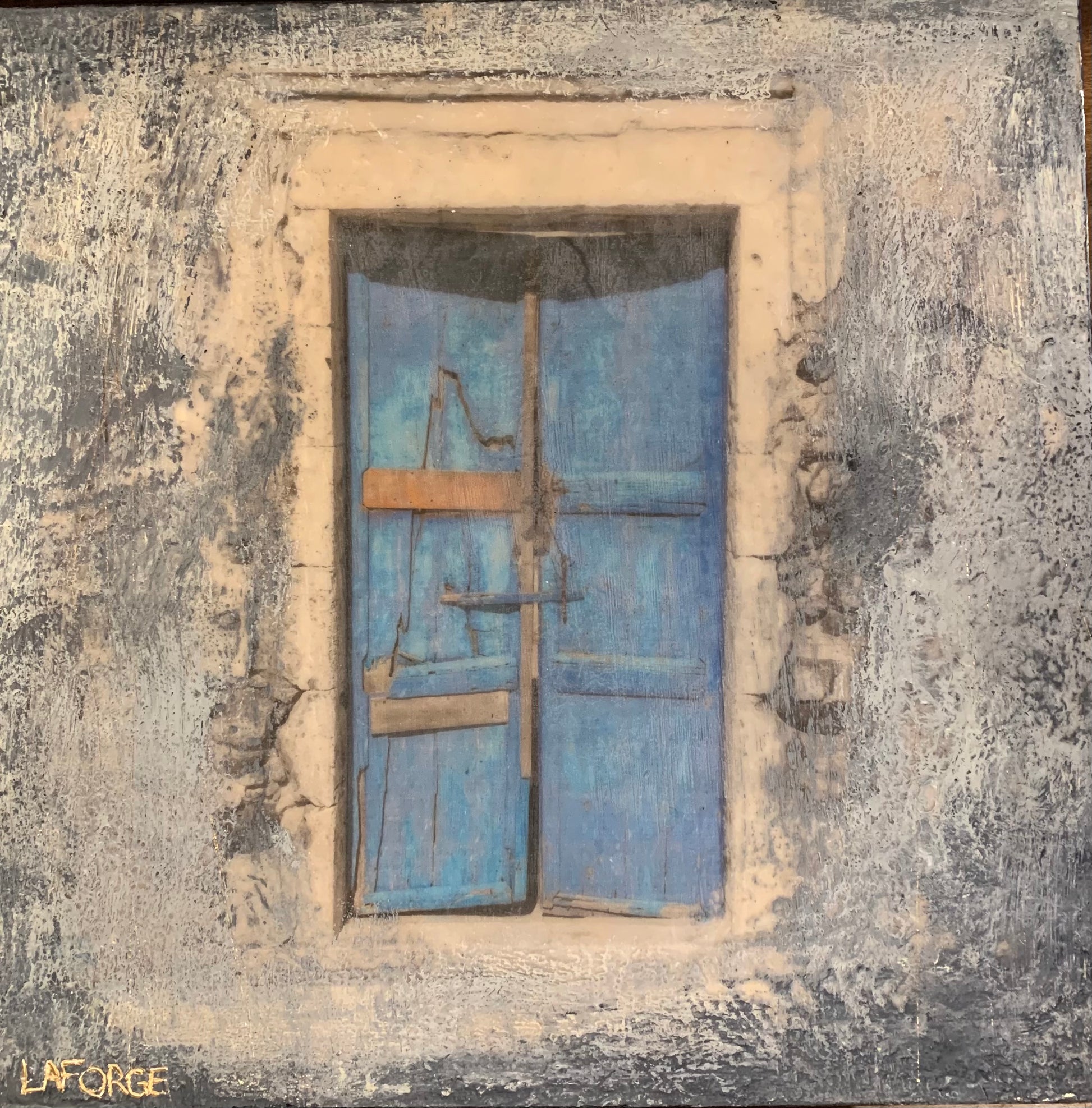 Ola Santorini - 12"x12" image 0