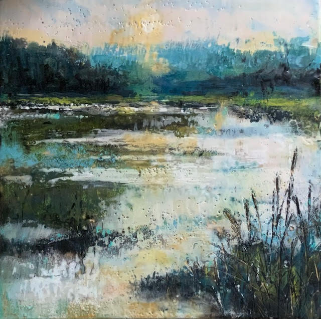 Golden Lake, 10x10" image 0