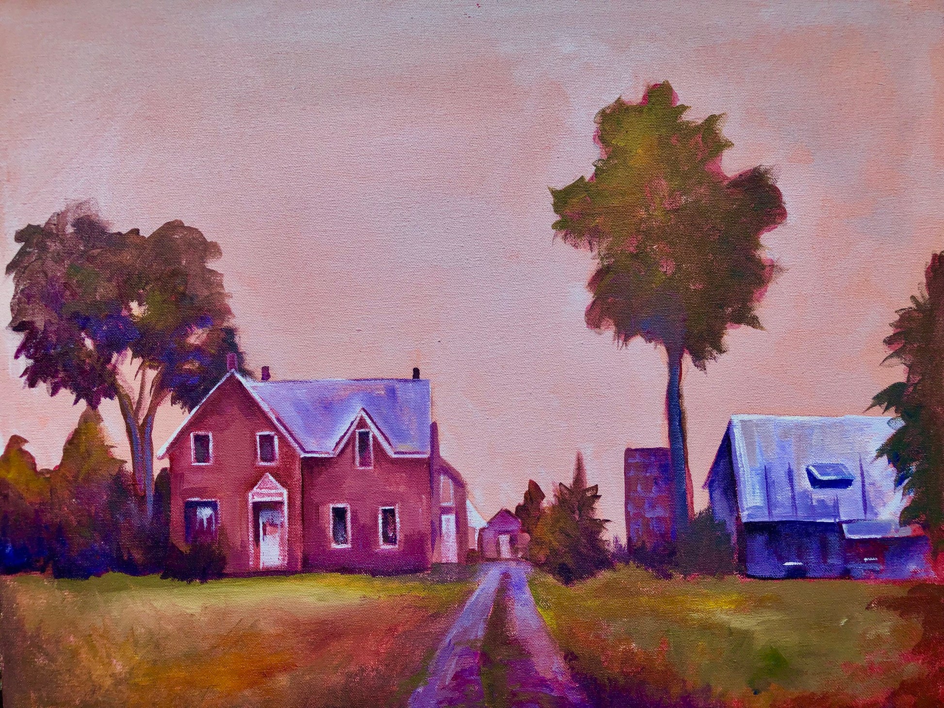 Pink Pastoral, 22x18” image 0