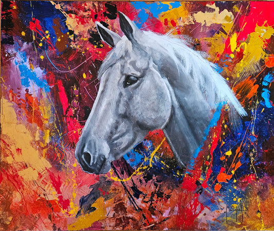 Abstract #12 Horse, 30x36