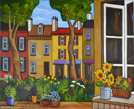 Le Fenetre de Madame Fleury, 24x30