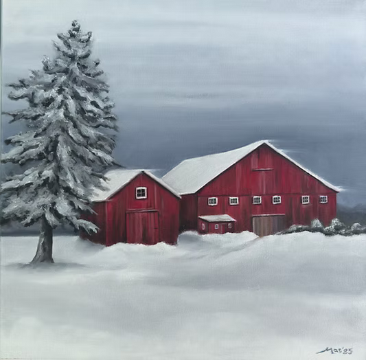 Red Barn, 18x18