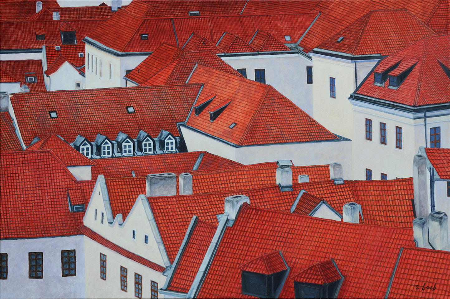 Rooftops VII, 24x36"