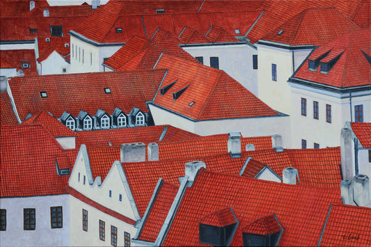 Rooftops VII, 24x36"