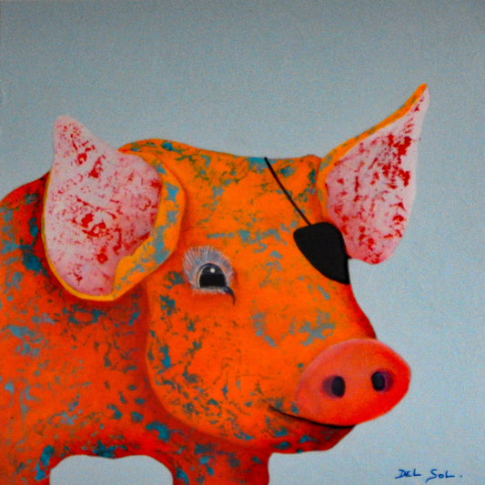 Sir Oink-a-lot, 12x12