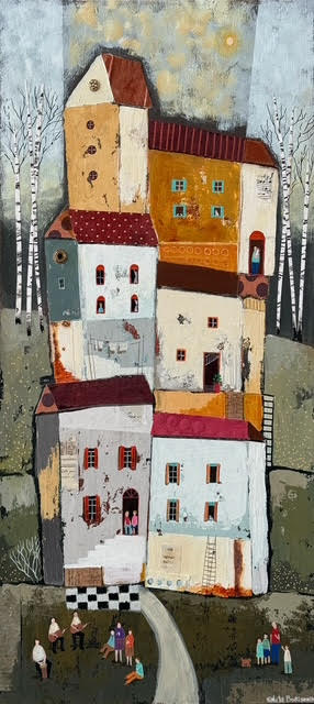 The Musical Village, 24x12