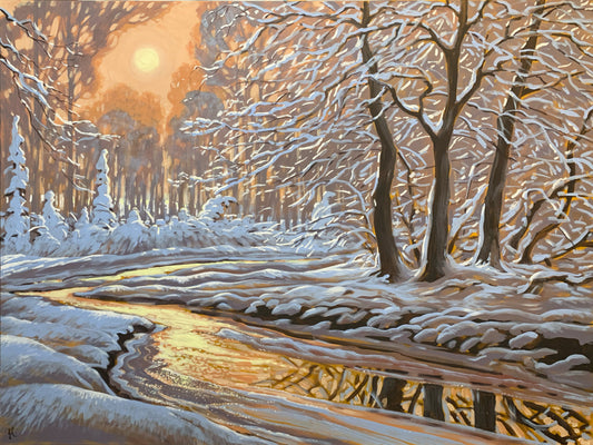 Winter Gold, 36x48"