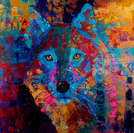 Wolf, 36x36
