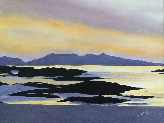 SUNSET ON WESTCOAST HIGLANDS 20x16" image 0