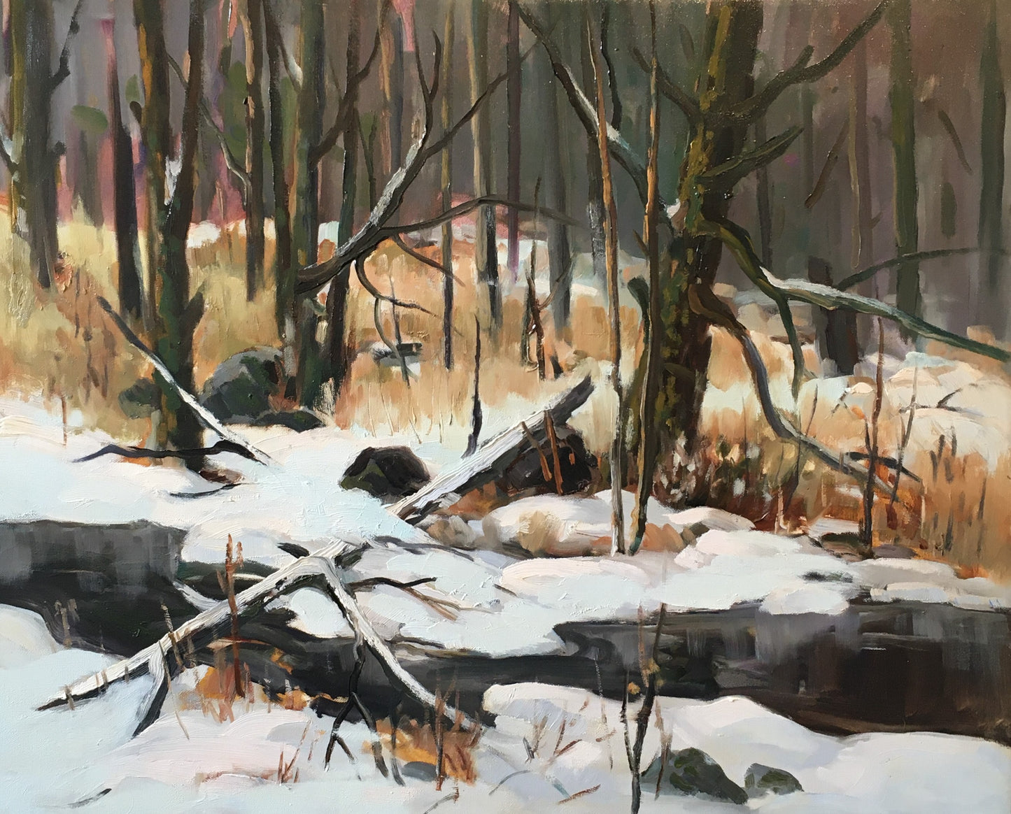 Log Bridge 24x30" image 0