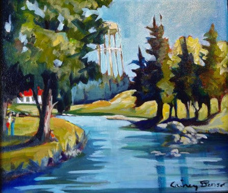 Stewart Park Afternoon, 11x12" image 0