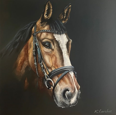 Bridled Beauty 18x18" image 0