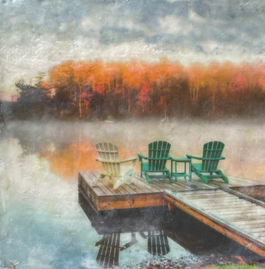 At the Lake, 12x12" image 0